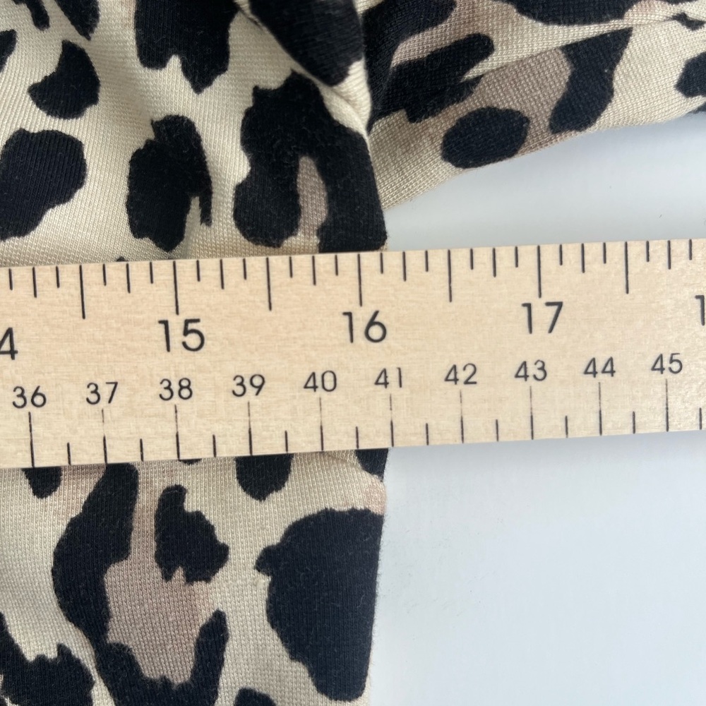 Kate Spade Black and Tan Animal Print Turtleneck - Picture 9 of 10